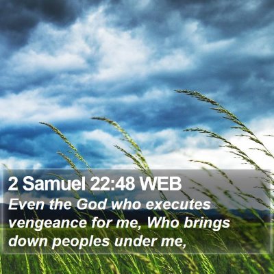 2 Samuel 22:48 WEB Bible Verse Image