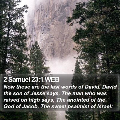 2 Samuel 23:1 WEB Bible Verse Image