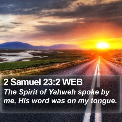2 Samuel 23:2 WEB Bible Verse Image