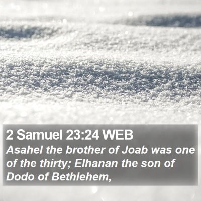 2 Samuel 23:24 WEB Bible Verse Image