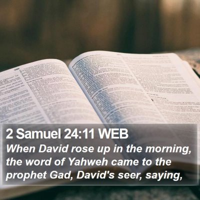 2 Samuel 24:11 WEB Bible Verse Image