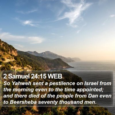 2 Samuel 24:15 WEB Bible Verse Image