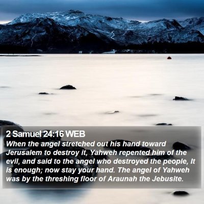 2 Samuel 24:16 WEB Bible Verse Image