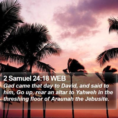 2 Samuel 24:18 WEB Bible Verse Image