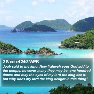 2 Samuel 24:3 WEB Bible Verse Image