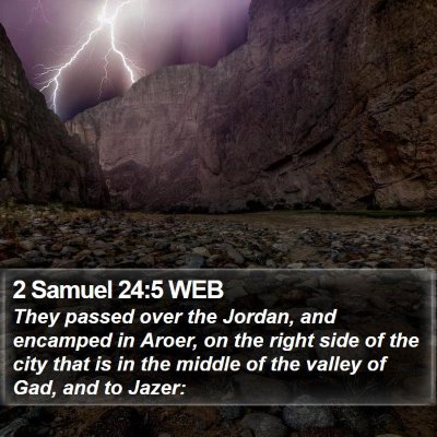 2 Samuel 24:5 WEB Bible Verse Image