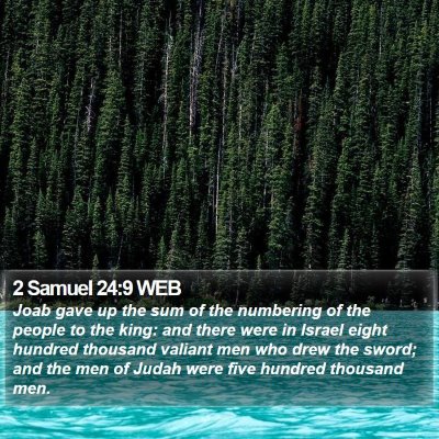 2 Samuel 24:9 WEB Bible Verse Image