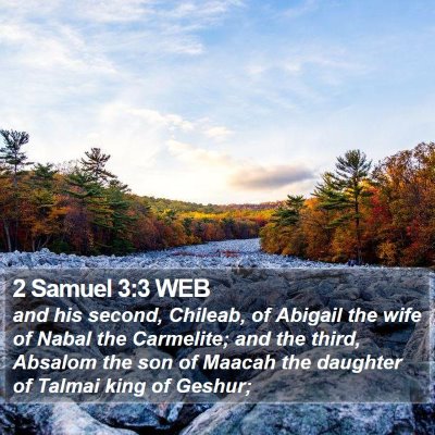 2 Samuel 3:3 WEB Bible Verse Image