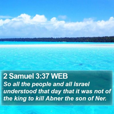 2 Samuel 3:37 WEB Bible Verse Image