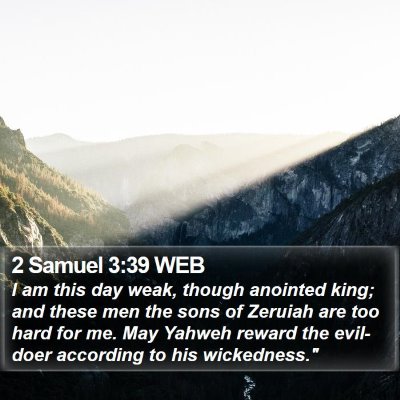 2 Samuel 3:39 WEB Bible Verse Image