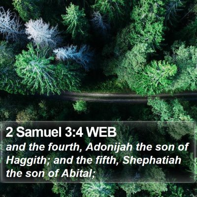2 Samuel 3:4 WEB Bible Verse Image