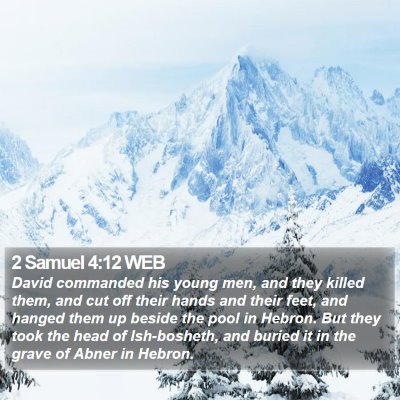2 Samuel 4:12 WEB Bible Verse Image