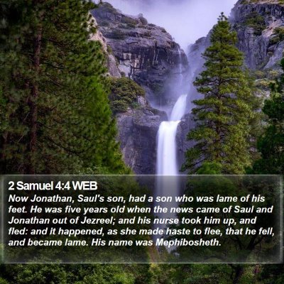 2 Samuel 4:4 WEB Bible Verse Image