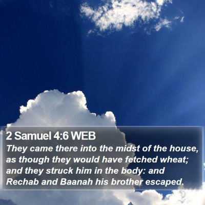 2 Samuel 4:6 WEB Bible Verse Image