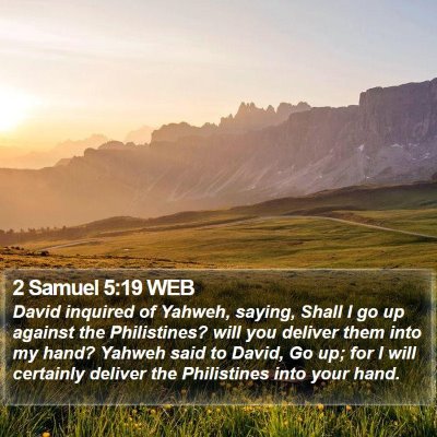 2 Samuel 5:19 WEB Bible Verse Image