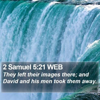 2 Samuel 5:21 WEB Bible Verse Image