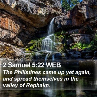 2 Samuel 5:22 WEB Bible Verse Image