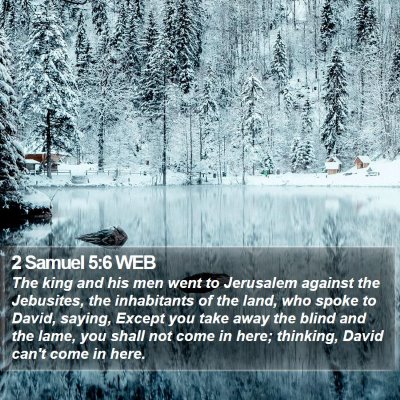2 Samuel 5:6 WEB Bible Verse Image