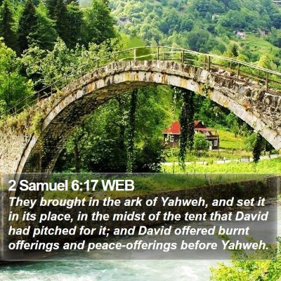 2 Samuel 6:17 WEB Bible Verse Image