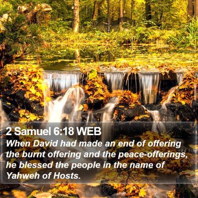 2 Samuel 6:18 WEB Bible Verse Image