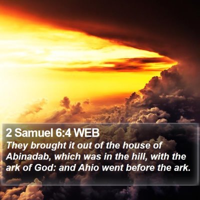 2 Samuel 6:4 WEB Bible Verse Image