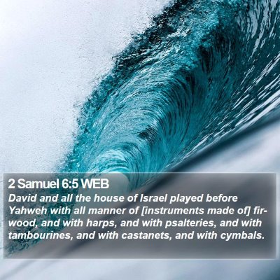 2 Samuel 6:5 WEB Bible Verse Image