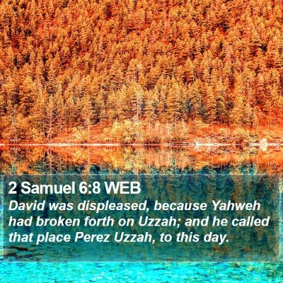 2 Samuel 6:8 WEB Bible Verse Image
