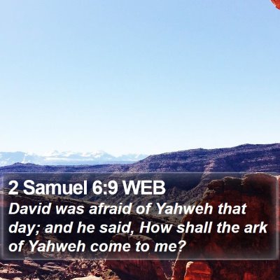 2 Samuel 6:9 WEB Bible Verse Image