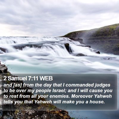 2 Samuel 7:11 WEB Bible Verse Image