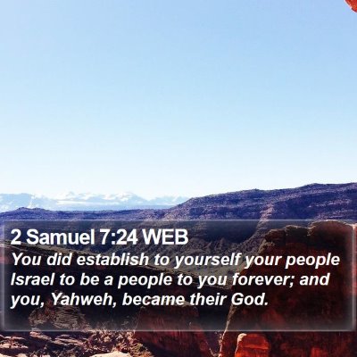 2 Samuel 7:24 WEB Bible Verse Image
