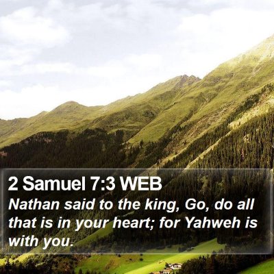 2 Samuel 7:3 WEB Bible Verse Image