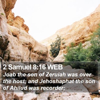 2 Samuel 8:16 WEB Bible Verse Image