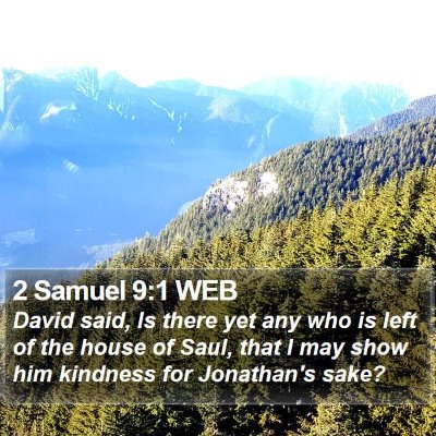 2 Samuel 9:1 WEB Bible Verse Image