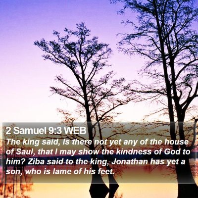 2 Samuel 9:3 WEB Bible Verse Image