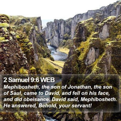 2 Samuel 9:6 WEB Bible Verse Image