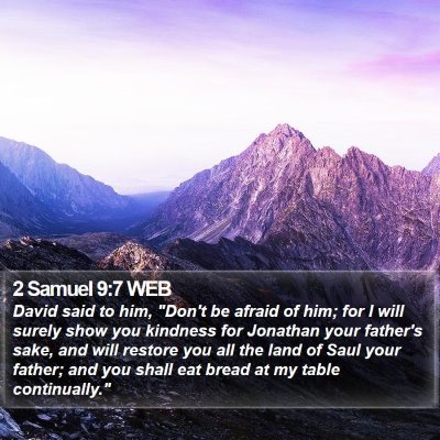 2 Samuel 9:7 WEB Bible Verse Image