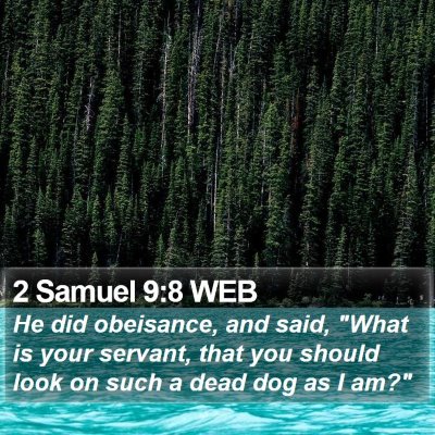 2 Samuel 9:8 WEB Bible Verse Image