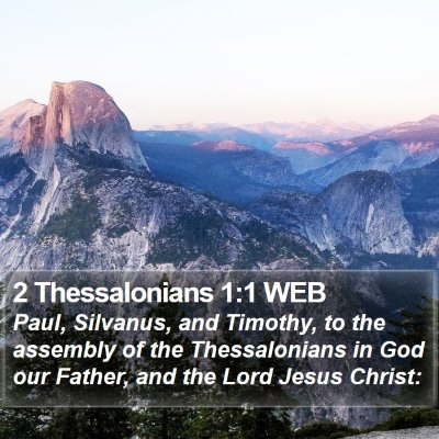2 Thessalonians 1:1 WEB Bible Verse Image