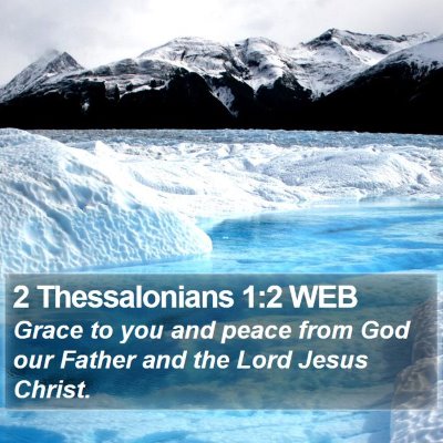 2 Thessalonians 1:2 WEB Bible Verse Image