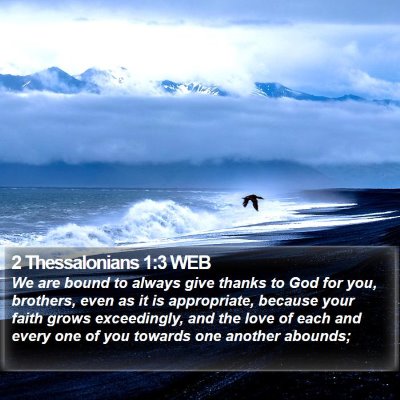 2 Thessalonians 1:3 WEB Bible Verse Image