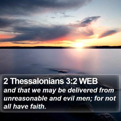 2 Thessalonians 3:2 WEB Bible Verse Image