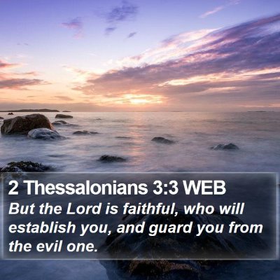 2 Thessalonians 3:3 WEB Bible Verse Image