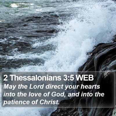 2 Thessalonians 3:5 WEB Bible Verse Image