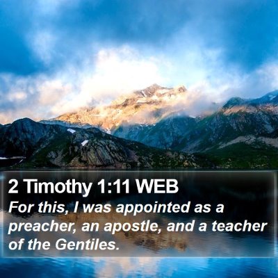 2 Timothy 1:11 WEB Bible Verse Image