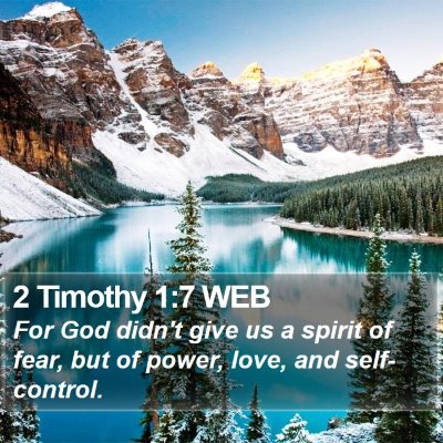 2 Timothy 1:7 WEB Bible Verse Image