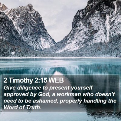 2 Timothy 2:15 WEB Bible Verse Image