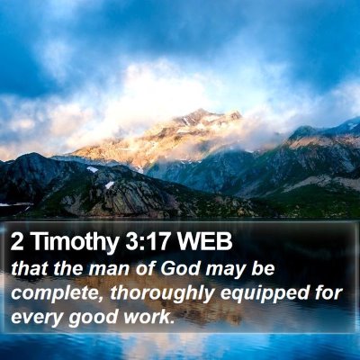 2 Timothy 3:17 WEB Bible Verse Image