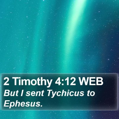 2 Timothy 4:12 WEB Bible Verse Image