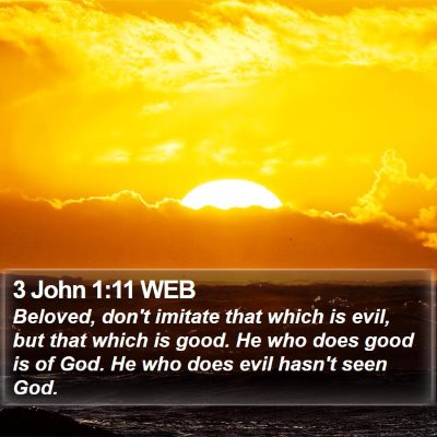 3 John 1:11 WEB Bible Verse Image