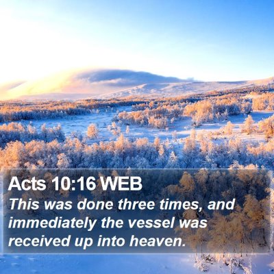 Acts 10:16 WEB Bible Verse Image
